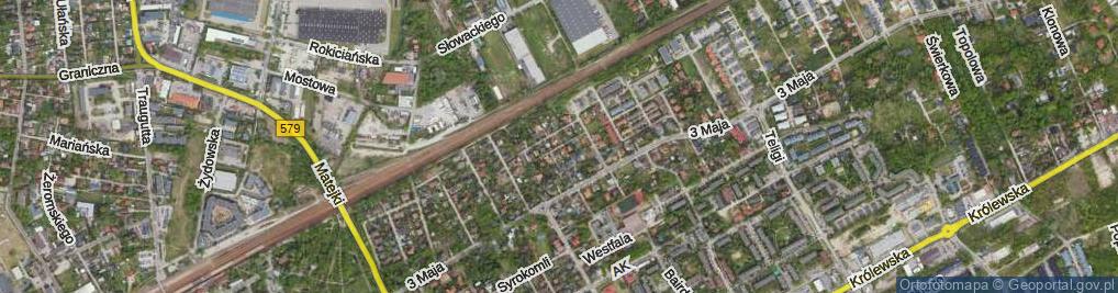 Zdjęcie satelitarne Godebskiego Cypriana ul.